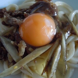 牛肉とごぼうのうどん